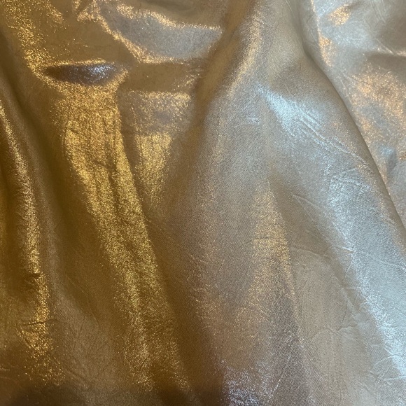 ZARA Silver Metallic Halter Mini Dress - Picture 9 of 10